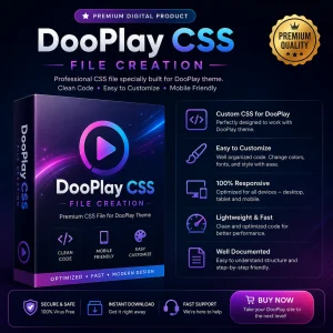 Premium Custom CSS DooPlay WordPress Theme for Movies and TVShows 2.6 Download